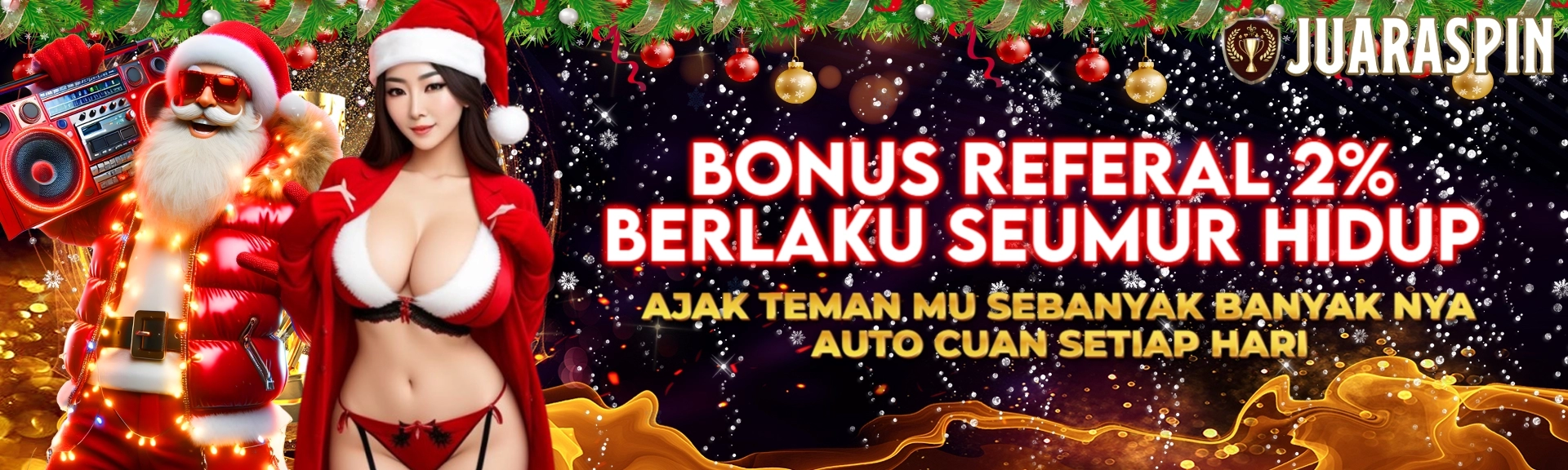 Bonus Referral 2% Seumur Hidup di Juaraspin, Ajak Teman dan Dapatkan Keuntungan